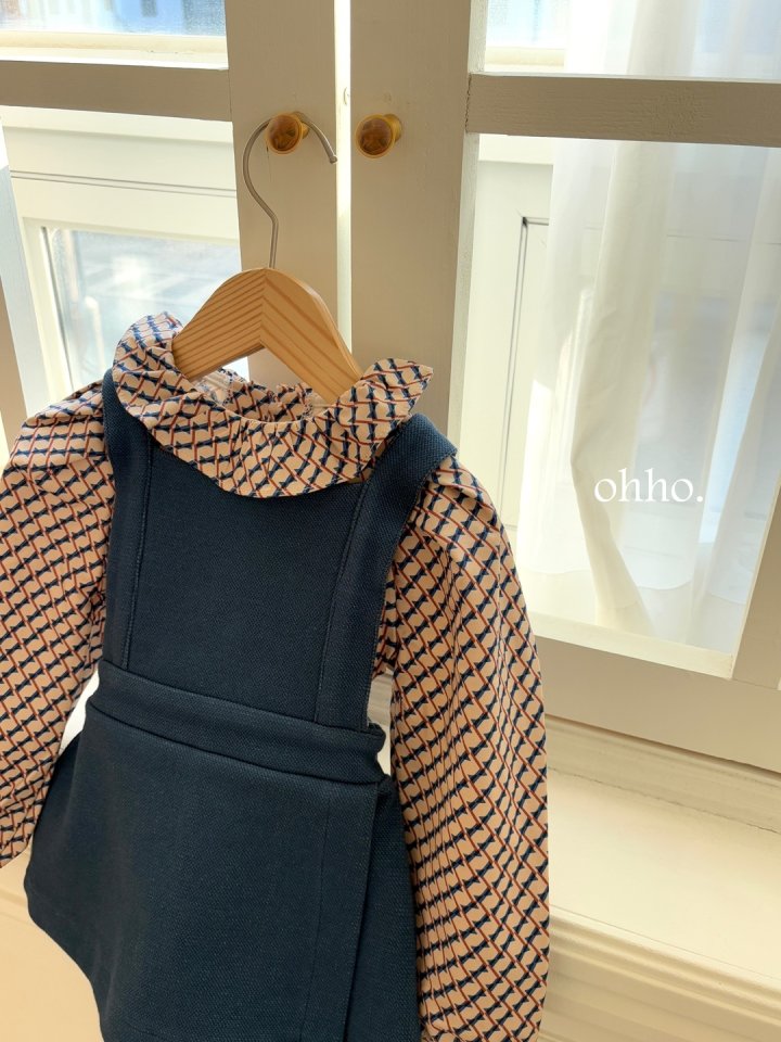 Ohho - Korean Children Fashion - #stylishchildhood - Pepper Suspenders Wrap Skirt Pants - 6