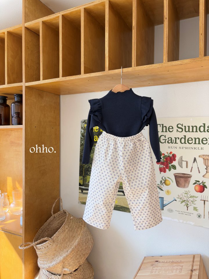 Ohho - Korean Children Fashion - #todddlerfashion - Rose Flower Pants - 10