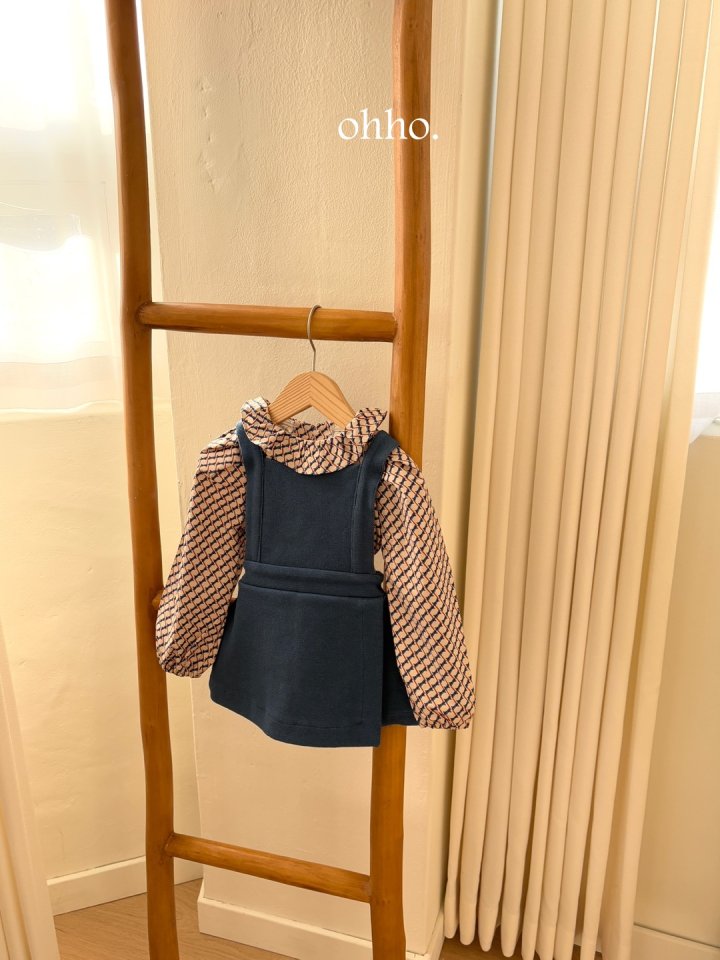 Ohho - Korean Children Fashion - #toddlerclothing - Pepper Suspenders Wrap Skirt Pants - 5