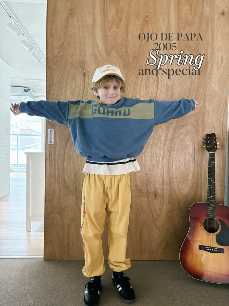 Ojodepapa - Korean Children Fashion - #Kfashion4kids - Guard Terry Tee - 3
