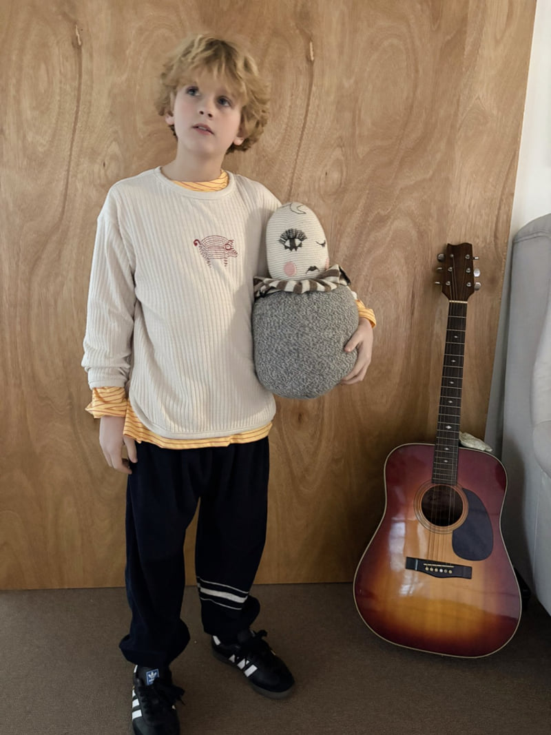 Ojodepapa - Korean Children Fashion - #childrensboutique - Mini Piggy Tee - 5