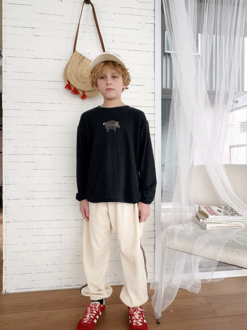 Ojodepapa - Korean Children Fashion - #kidsshorts - Mini Piggy Tee - 9