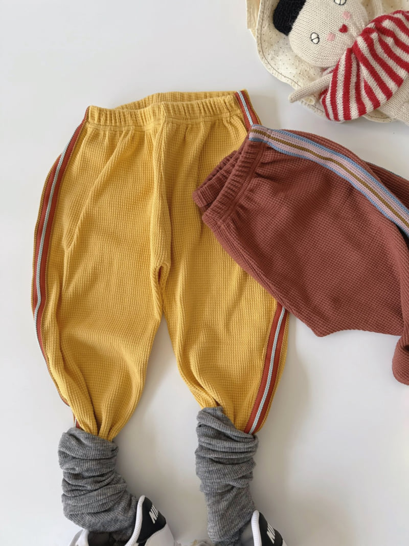 Ojodepapa - Korean Children Fashion - #magicofchildhood - Waffle Line Pants - 4