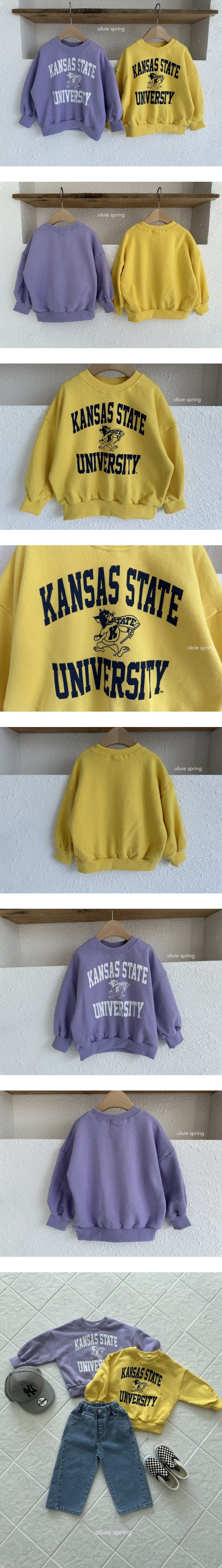 Olivie - Korean Children Fashion - #Kfashion4kids - (Junior) Kansas Sweatshirts