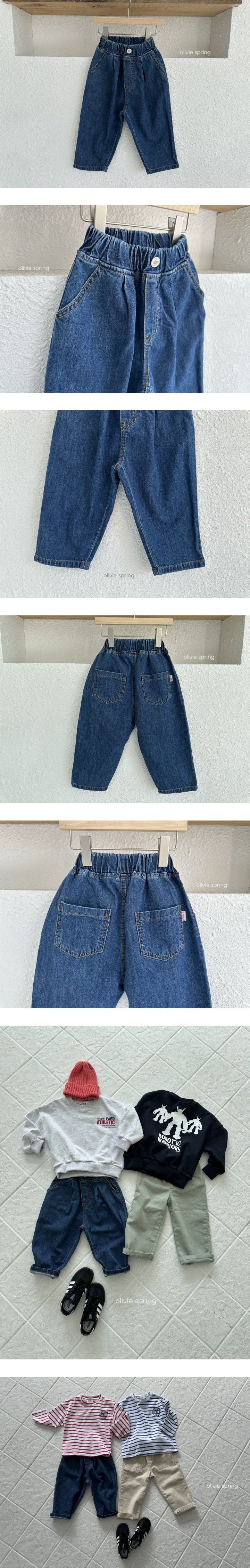(Junior) Tencel Wrinkled Jeans by Olivie for Child - view 1