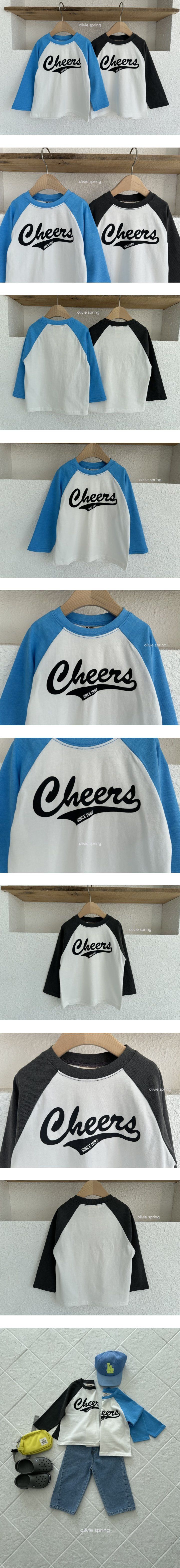 Olivie - Korean Children Fashion - #designkidswear - (Junior)Cheers Raglan Tee