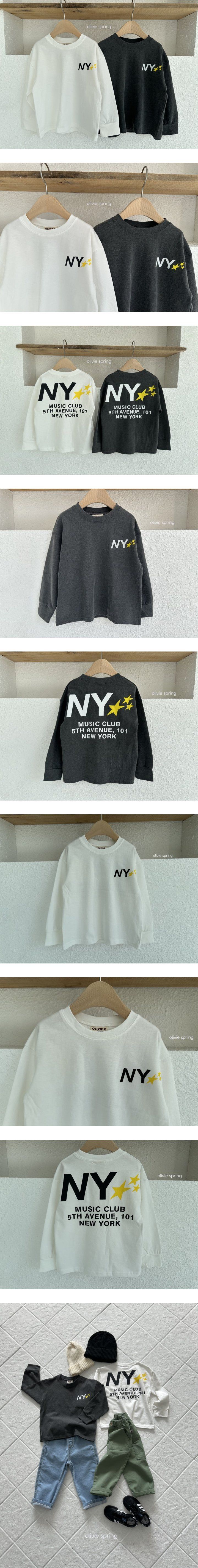 Olivie - Korean Children Fashion - #toddlerclothing - (Junior)NY Tee