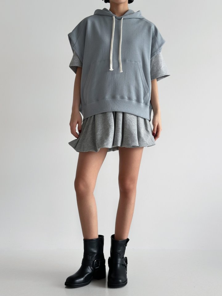 One the woman - Korean Women Fashion - #momslook - Vest Hood Sweatshirts - 5