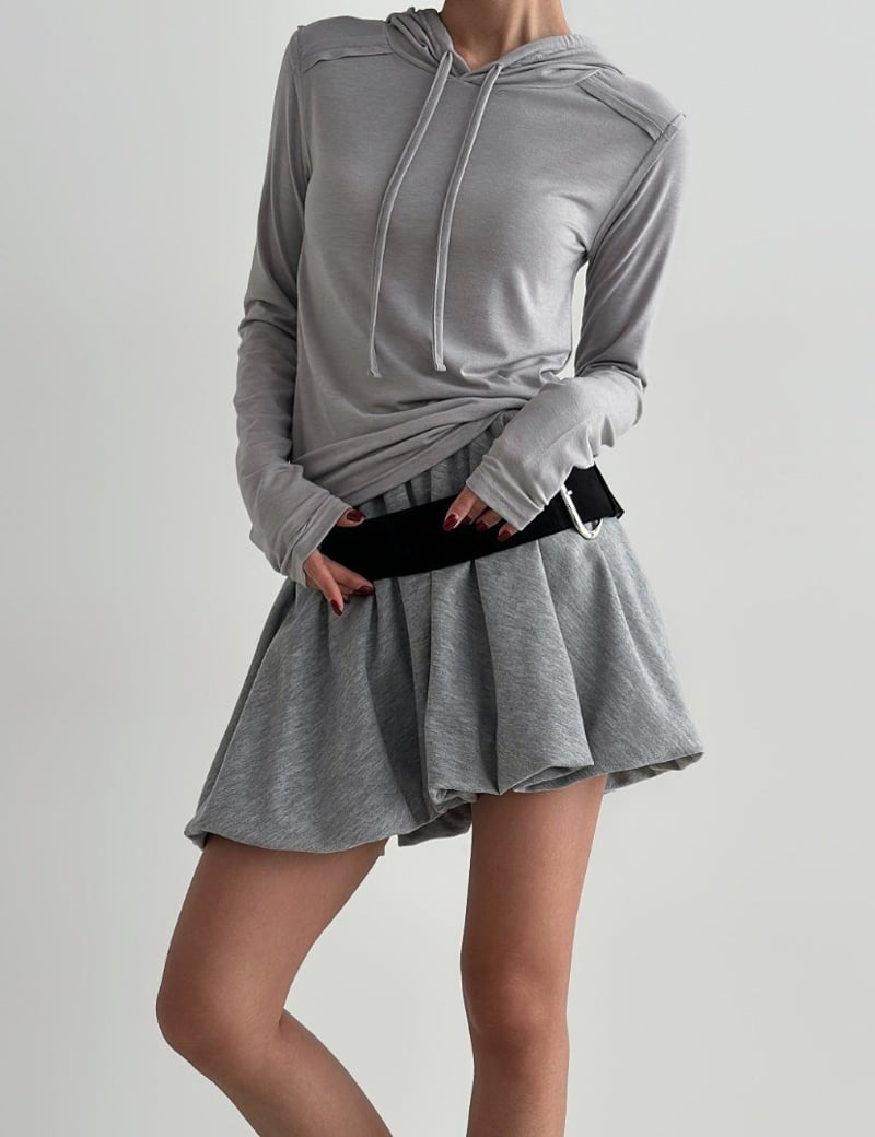 One the woman - Korean Women Fashion - #thatsdarling - Simple Dekki Hood Tee - 7
