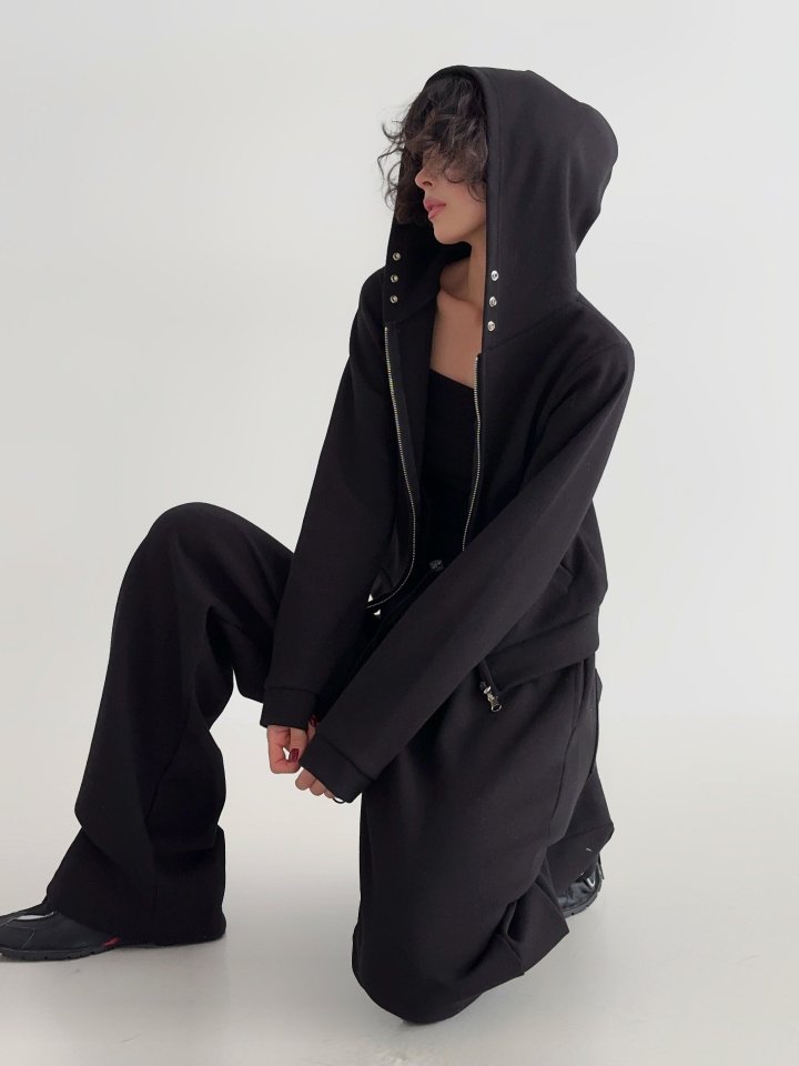 One the woman - Korean Women Fashion - #vintageinspired - Snap Two Way Top Bottom Set - 2