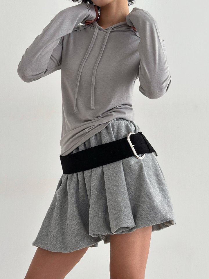 One the woman - Korean Women Fashion - #vintagekidsstyle - Simple Dekki Hood Tee - 2