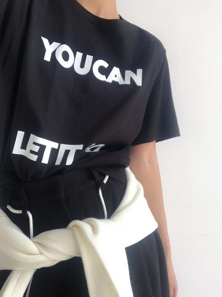 One the woman - Korean Women Fashion - #womensfashion - Matilde Lettering Tee - 2