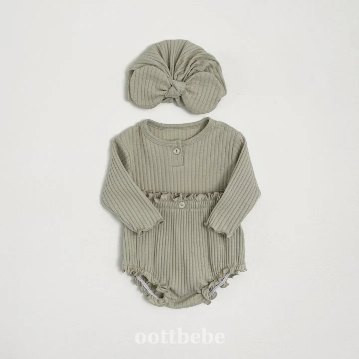 Oott Bebe - Korean Baby Fashion - #babyfashion - Kiki Rib Turban - 4