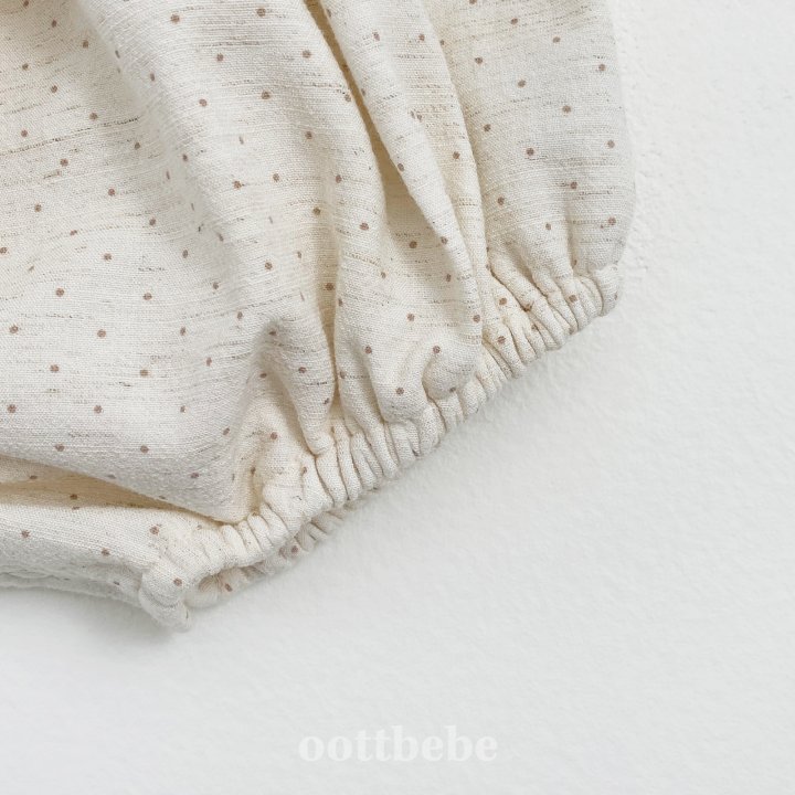 Oott Bebe - Korean Baby Fashion - #babyootd - Creamy Overalls Suit - 10