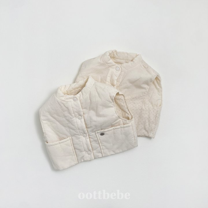 Oott Bebe - Korean Children Fashion - #Kfashion4kids - Creamy Vest - 10