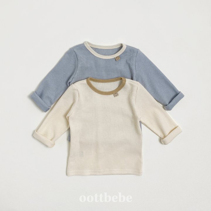 Oott Bebe - Korean Children Fashion - #Kfashion4kids - Tone Tone Top Bottom Set - 9