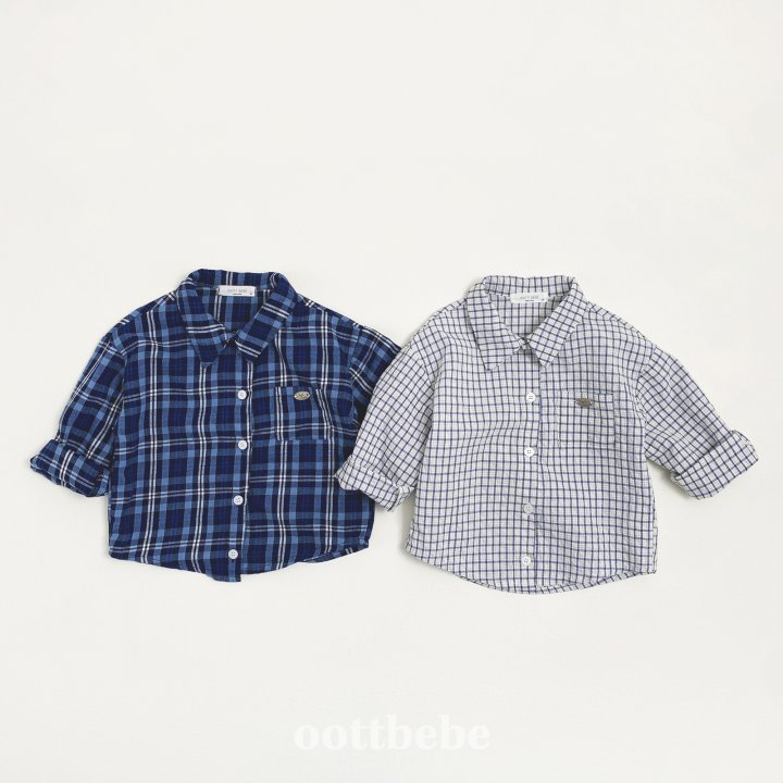 Oott Bebe - Korean Children Fashion - #childrensboutique - Rona Check Shirt