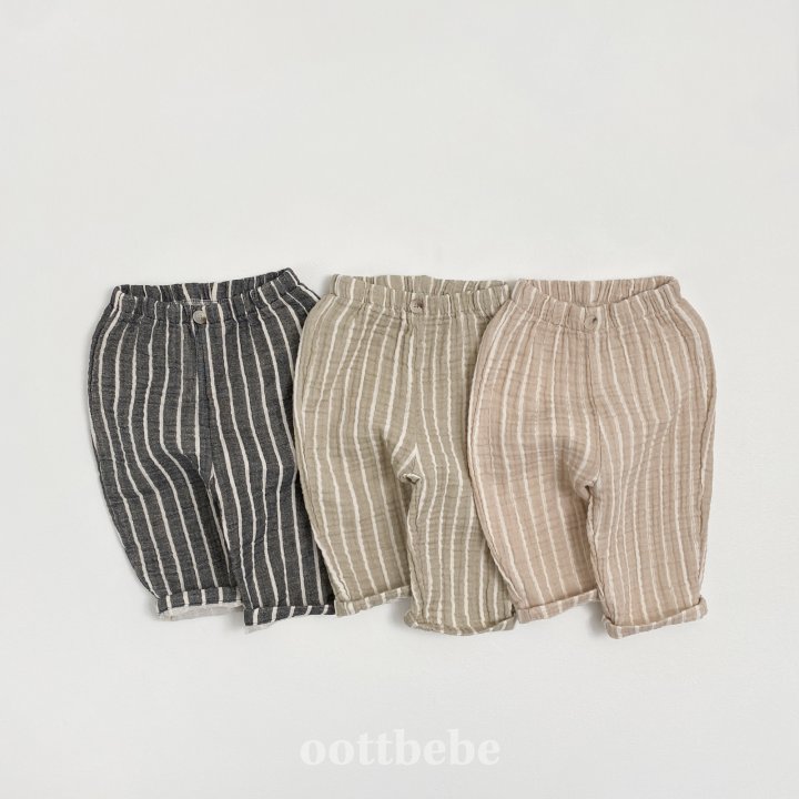 Oott Bebe - Korean Children Fashion - #childrensboutique - Wrinkle Pants - 3