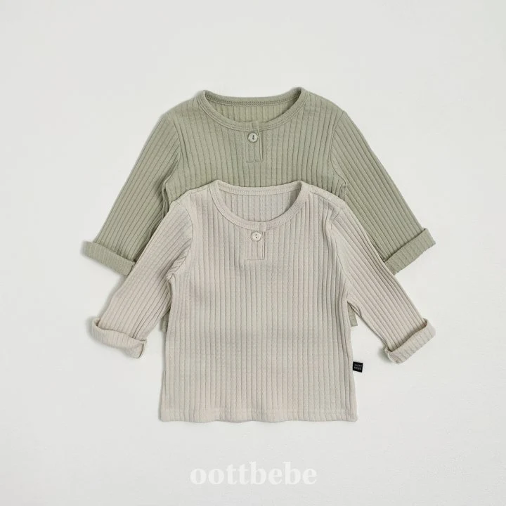 Oott Bebe - Korean Children Fashion - #designkidswear - Kiki Rib Top Bottom Set - 5