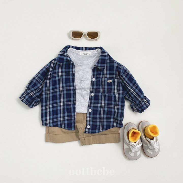 Oott Bebe - Korean Children Fashion - #discoveringself - Rona Check Shirt - 3