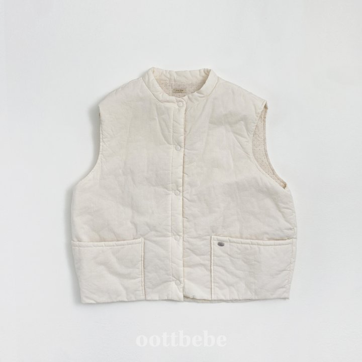 Oott Bebe - Korean Children Fashion - #discoveringself - Creamy Vest MOM