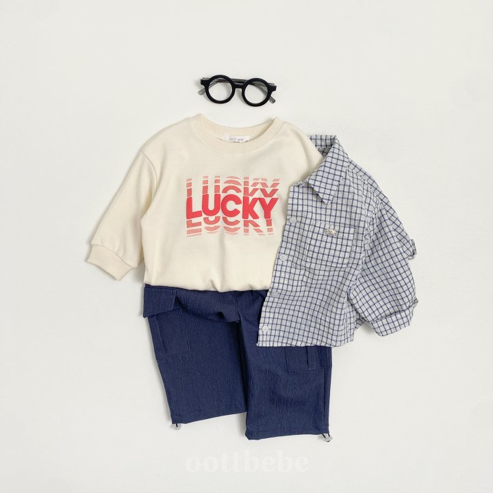 Oott Bebe - Korean Children Fashion - #discoveringself - Lucky Sweatshirts - 3