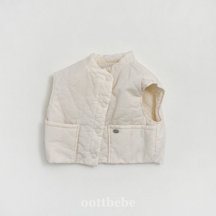 Oott Bebe - Korean Children Fashion - #discoveringself - Creamy Vest - 5