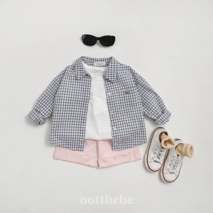 Oott Bebe - Korean Children Fashion - #discoveringself - Rona Check Shirt - 4