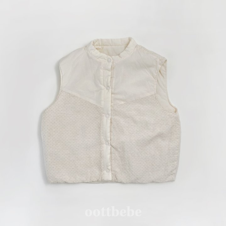 Oott Bebe - Korean Children Fashion - #fashionkids - Creamy Vest MOM - 2