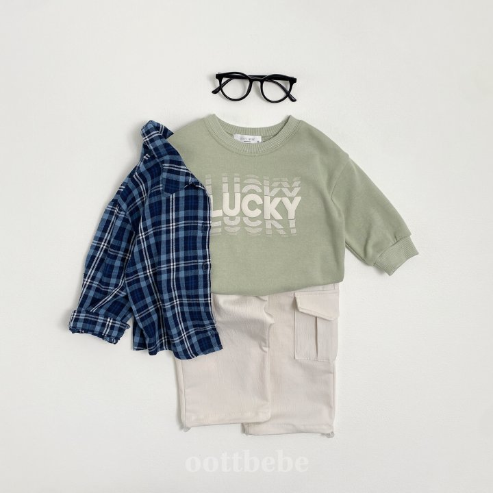 Oott Bebe - Korean Children Fashion - #discoveringself - Lucky Sweatshirts - 4