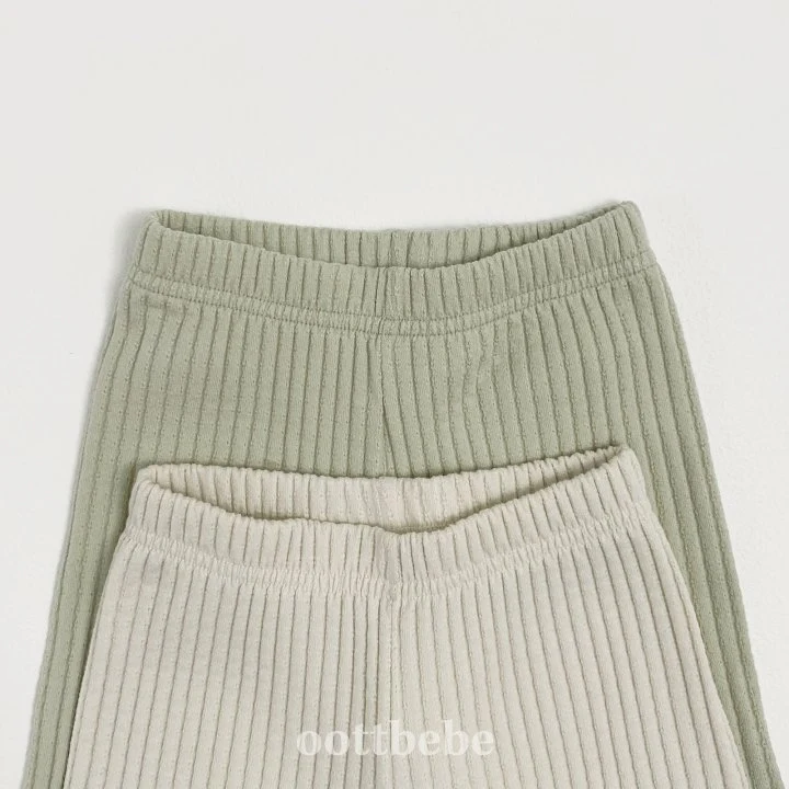 Oott Bebe - Korean Children Fashion - #kidsshorts - Kiki Rib Top Bottom Set - 8