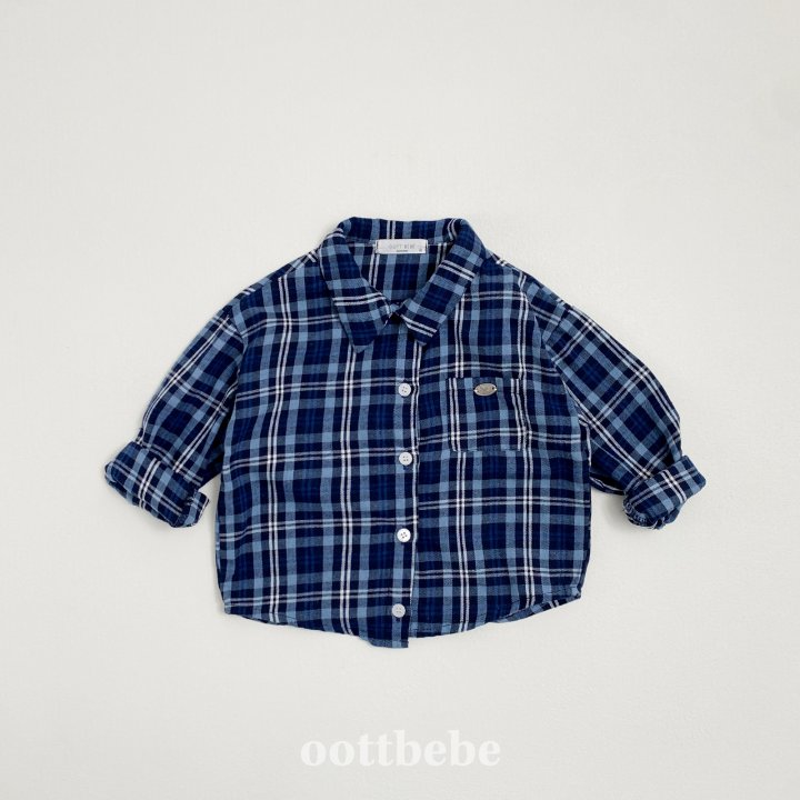 Oott Bebe - Korean Children Fashion - #kidsshorts - Rona Check Shirt - 5