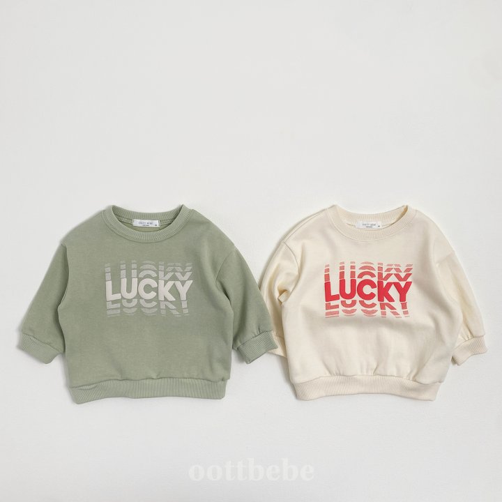 Oott Bebe - Korean Children Fashion - #kidsshorts - Lucky Sweatshirts - 5