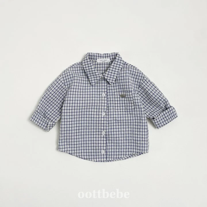 Oott Bebe - Korean Children Fashion - #kidsstore - Rona Check Shirt - 6