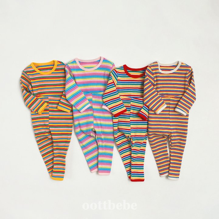 Oott Bebe - Korean Children Fashion - #kidsstore - Rainbow Easywear - 7