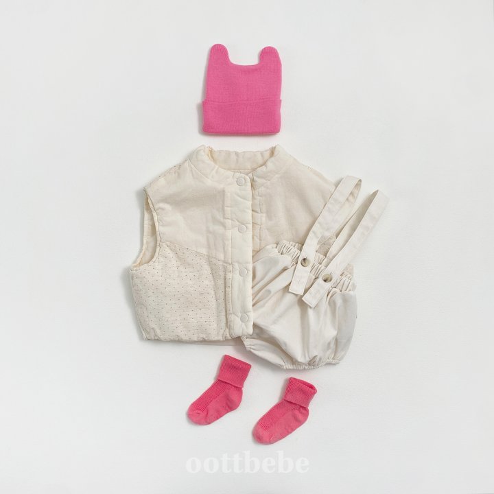 Oott Bebe - Korean Children Fashion - #kidsstore - Creamy Vest - 8