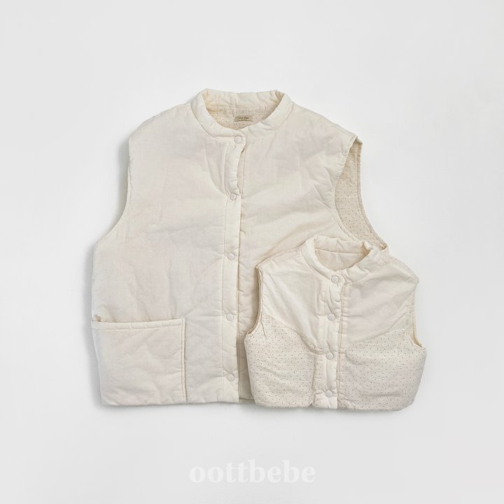 Oott Bebe - Korean Children Fashion - #kidzfashiontrend - Creamy Vest MOM - 5