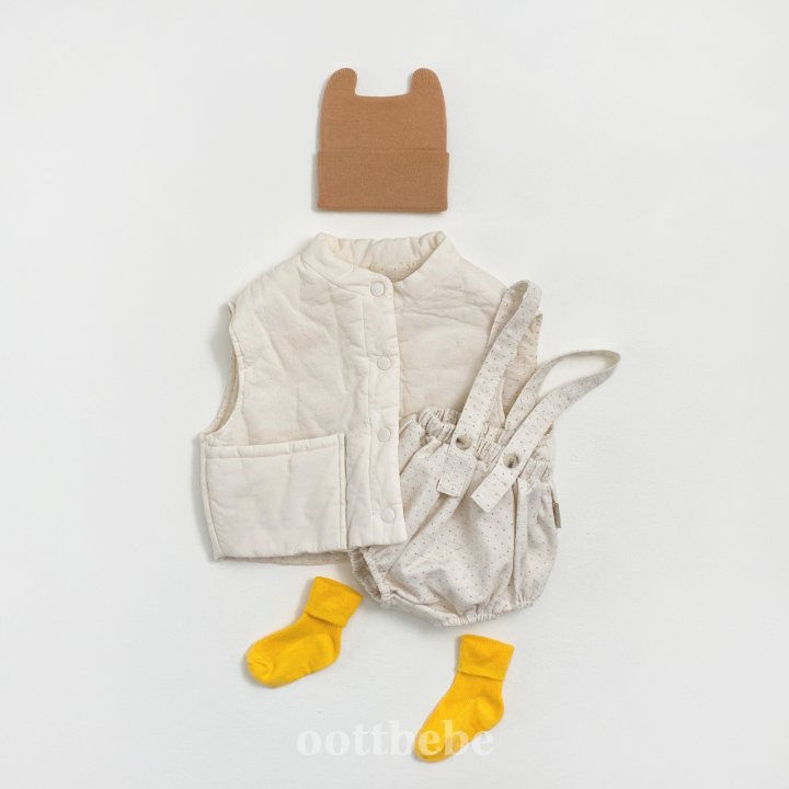 Oott Bebe - Korean Children Fashion - #kidzfashiontrend - Creamy Vest - 9