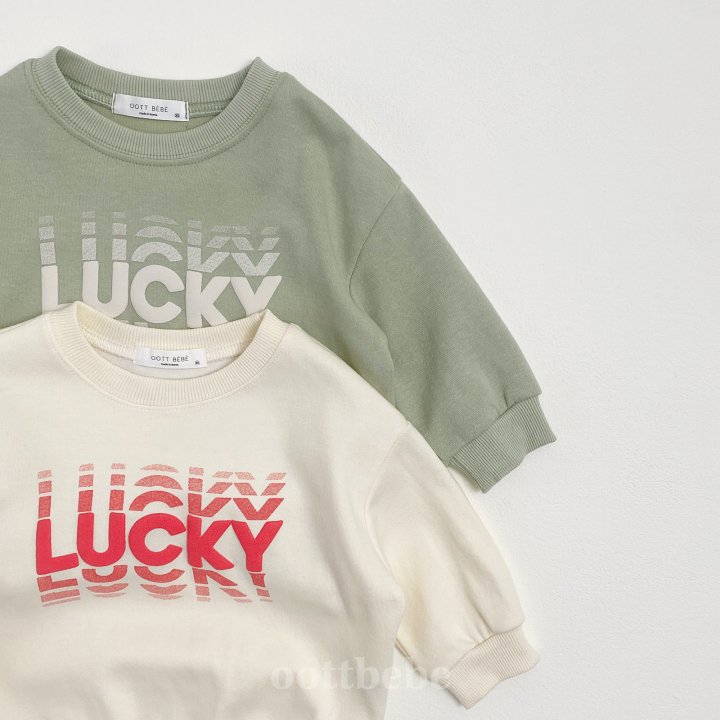 Oott Bebe - Korean Children Fashion - #littlefashionista - Lucky Sweatshirts - 9
