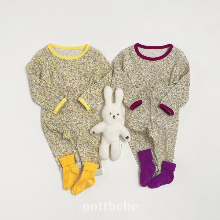 Oott Bebe - Korean Children Fashion - #littlefashionista - Lace Flower Easywear