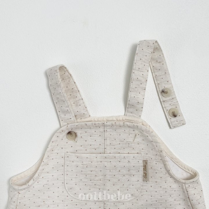 Oott Bebe - Korean Children Fashion - #magicofchildhood - Creamy Overalls - 7