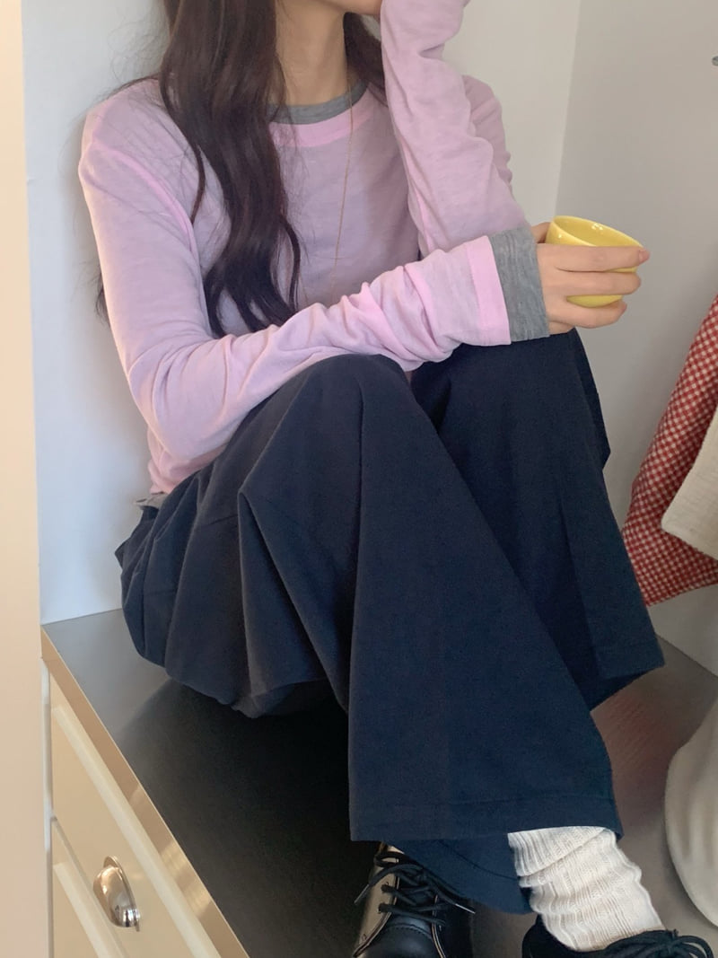 Osense - Korean Women Fashion - #momslook - Basic Tencel Tee - 10