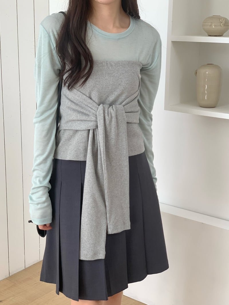 Osense - Korean Women Fashion - #momslook - Basic Tencel Tee - 8