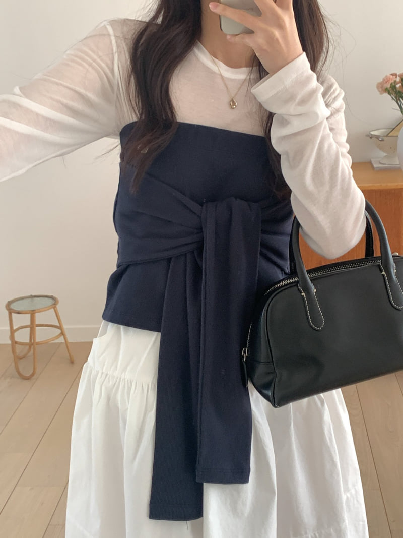 Osense - Korean Women Fashion - #restrostyle - Basic Tencel Tee - 3