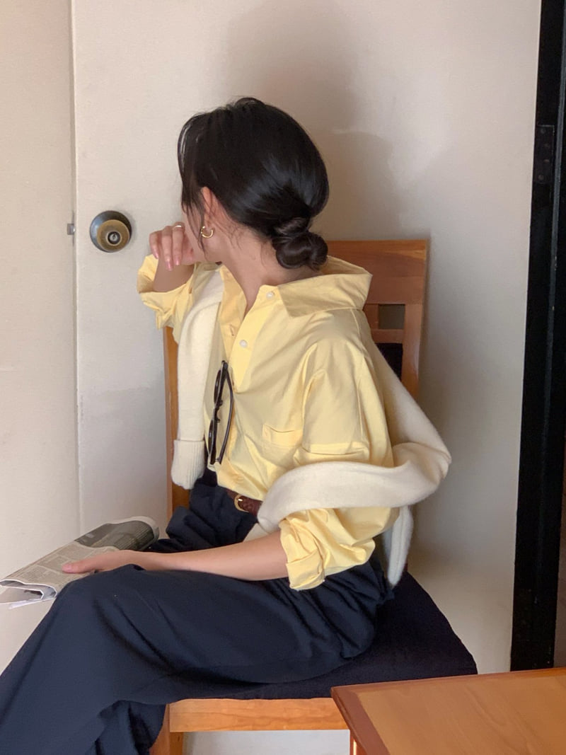 Osense - Korean Women Fashion - #thelittlethings - Pastel Basic Shirt - 10