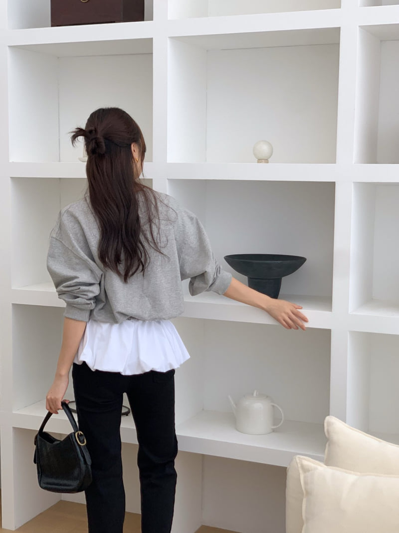 Osense - Korean Women Fashion - #thelittlethings - Balloon Raglan Sweatshirts - 3