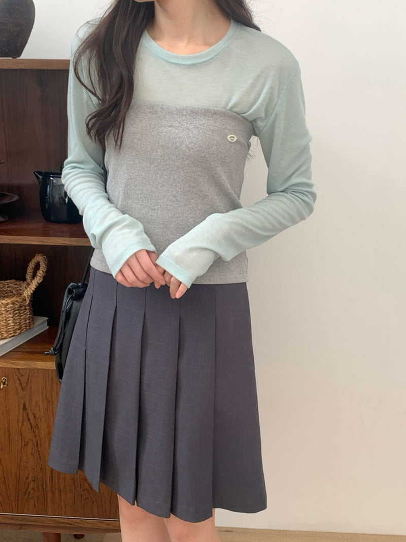 Osense - Korean Women Fashion - #womensfashion - Basic Tencel Tee - 9