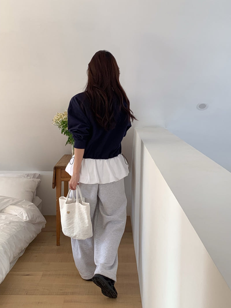 Osense - Korean Women Fashion - #womensfashion - Balloon Raglan Sweatshirts - 11