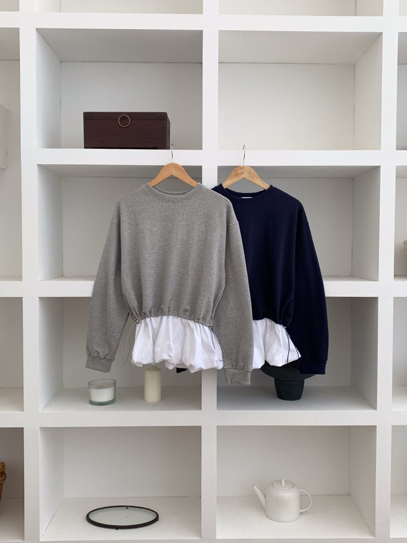 Osense - Korean Women Fashion - #womensfashion - Balloon Raglan Sweatshirts - 5
