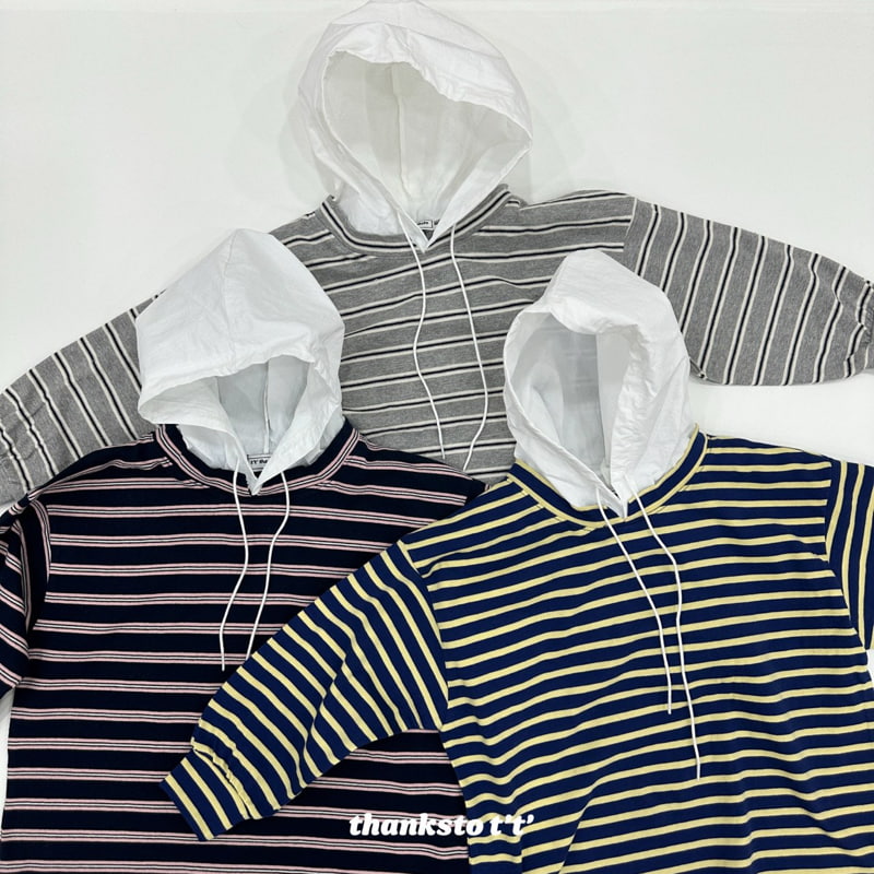 Otr - Korean Children Fashion - #discoveringself - Stripe Hoodie